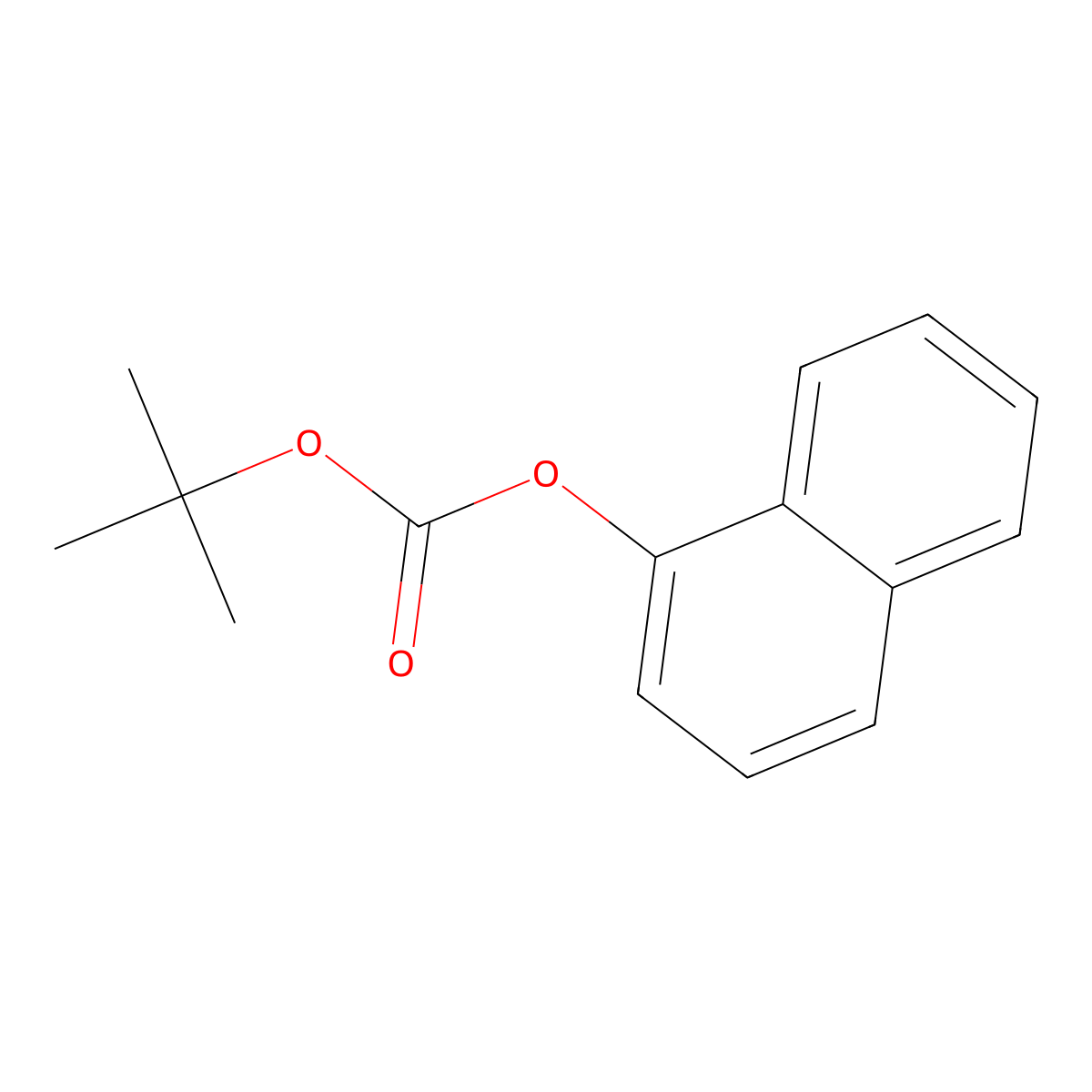 Tert-butyl naphthalen-1-yl carbonate molecular structure, CAS 202654-70-4
