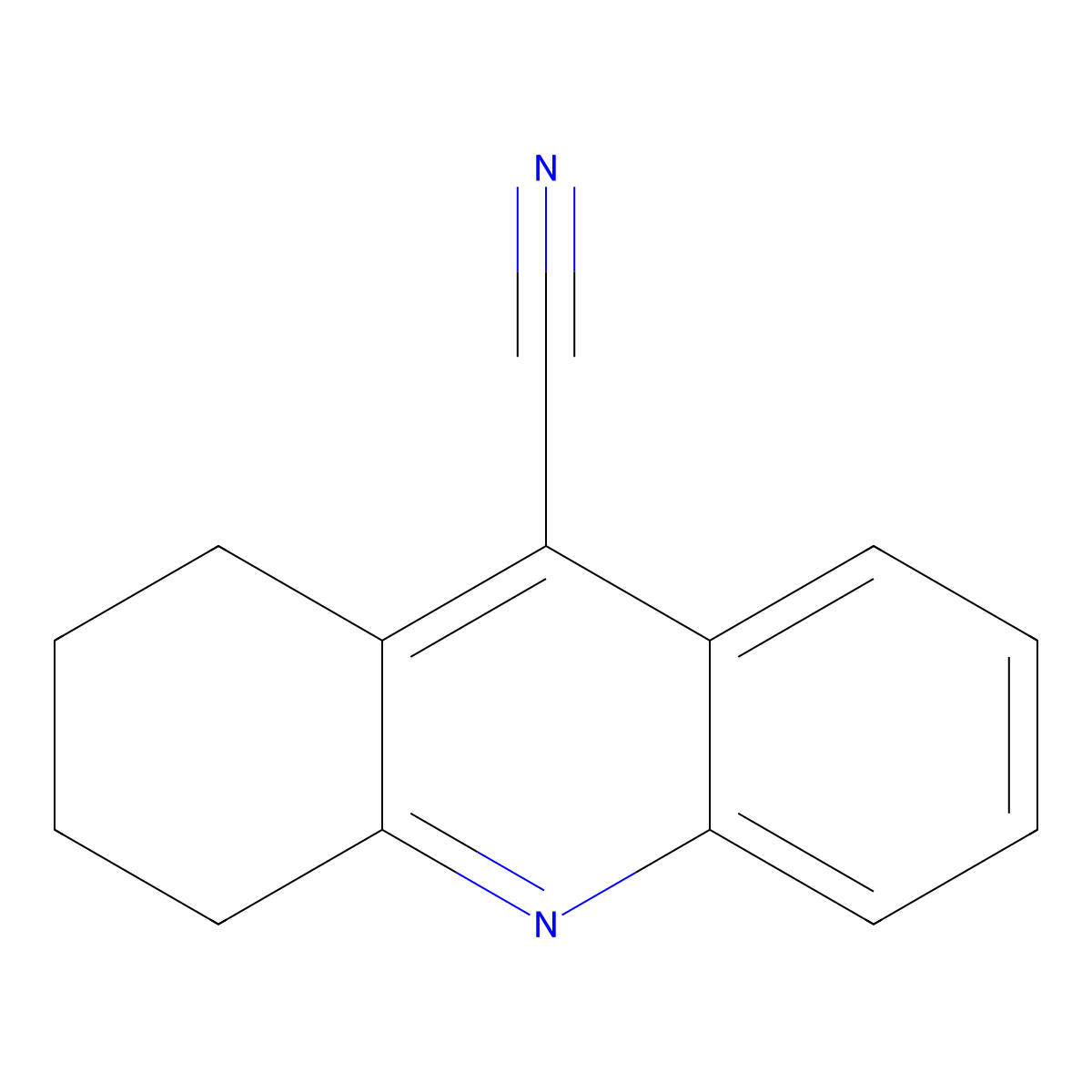 1,2,3,4-Tetrahydroacridine-9-carbonitrile molecular structure, CAS 202657-86-1