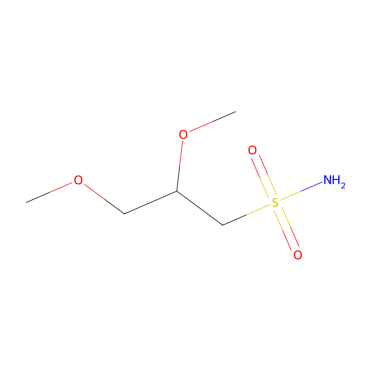 2,3-Dimethoxypropane-1-sulfonamide molecular structure, CAS 2026587-11-9