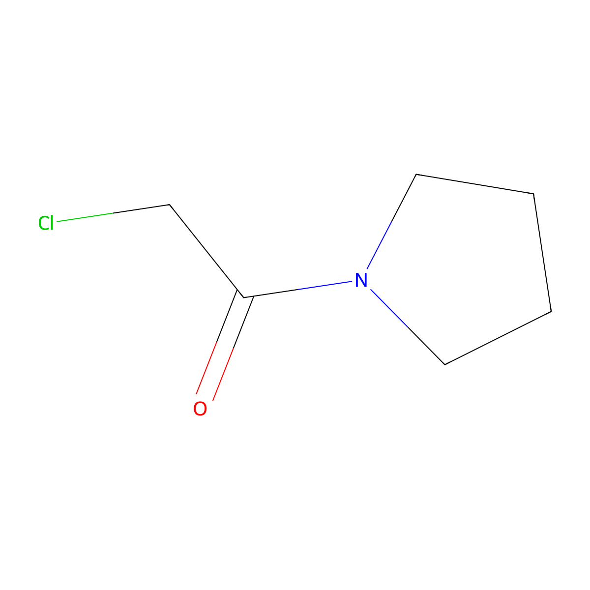 1-(Chloroacetyl)pyrrolidine molecular structure, CAS 20266-00-6