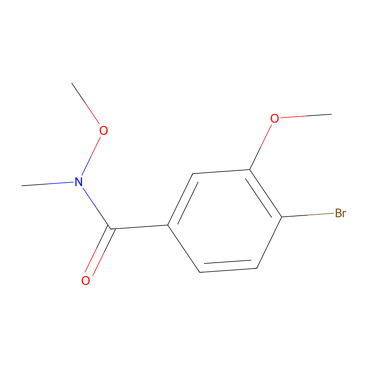 4-Bromo-N,3-dimethoxy-N-methylbenzamide molecular structure, CAS 2026639-11-0