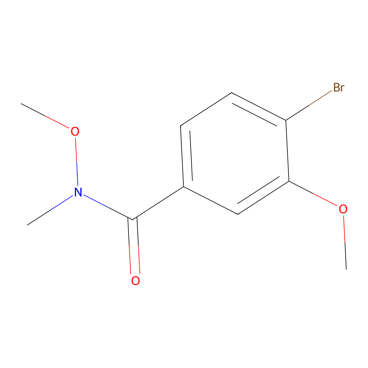 4-Bromo-N,3-dimethoxy-N-methylbenzamide molecular structure, CAS 2026639-11-0