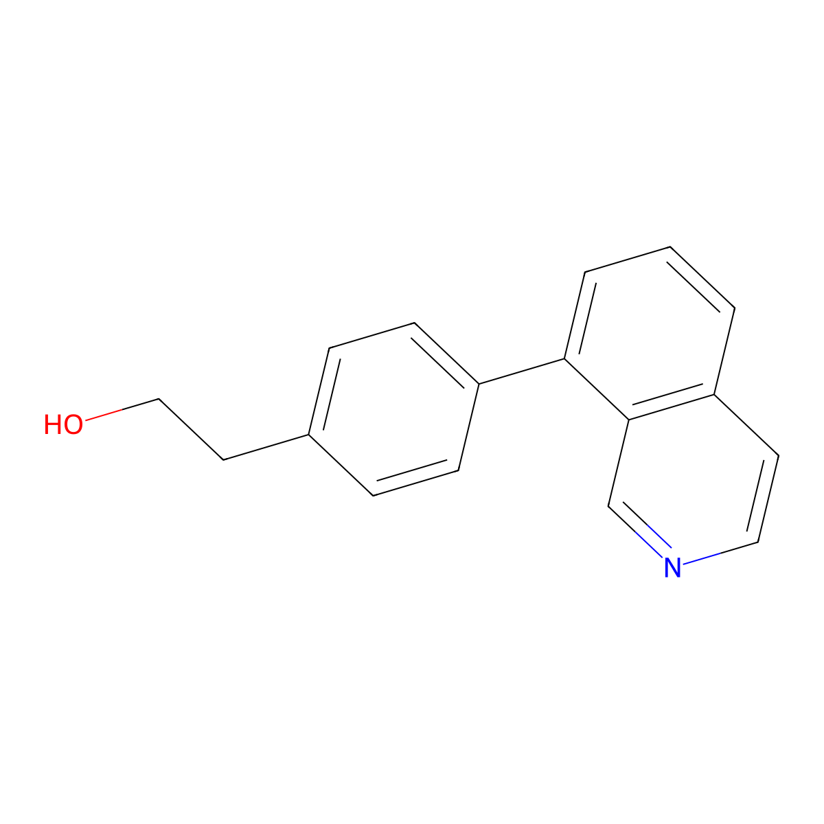 2-(4-(Isoquinolin-8-yl)phenyl)ethanol molecular structure, CAS 2026647-79-8