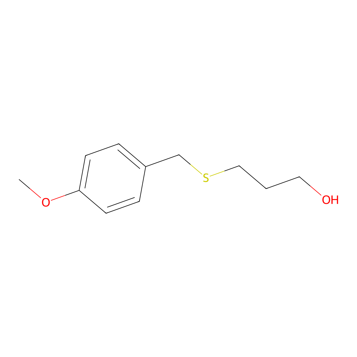 3-Hydroxypropyl p-Methoxybenzyl Thioether molecular structure, CAS 202665-68-7