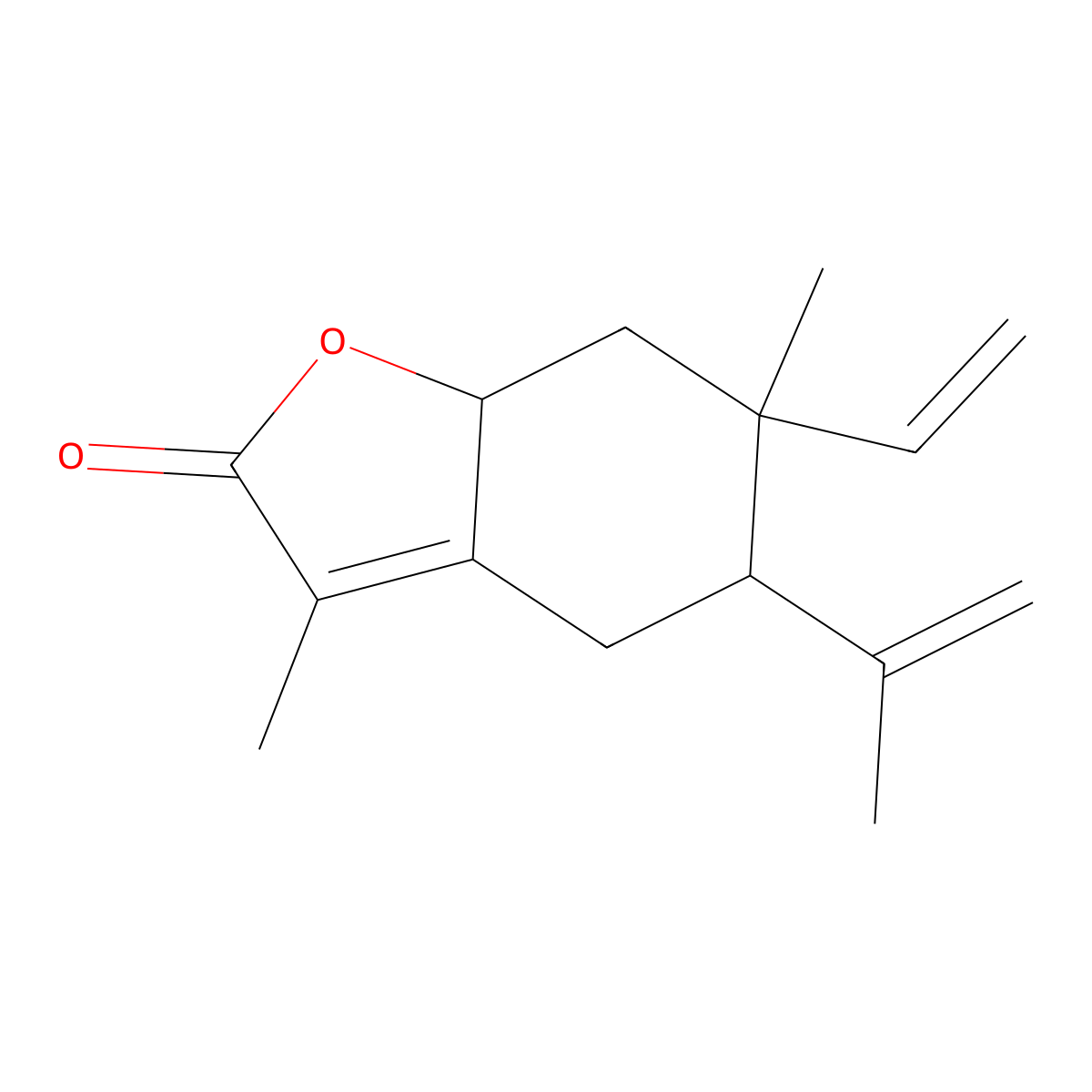 Isogermafurenolide molecular structure, CAS 20267-89-4