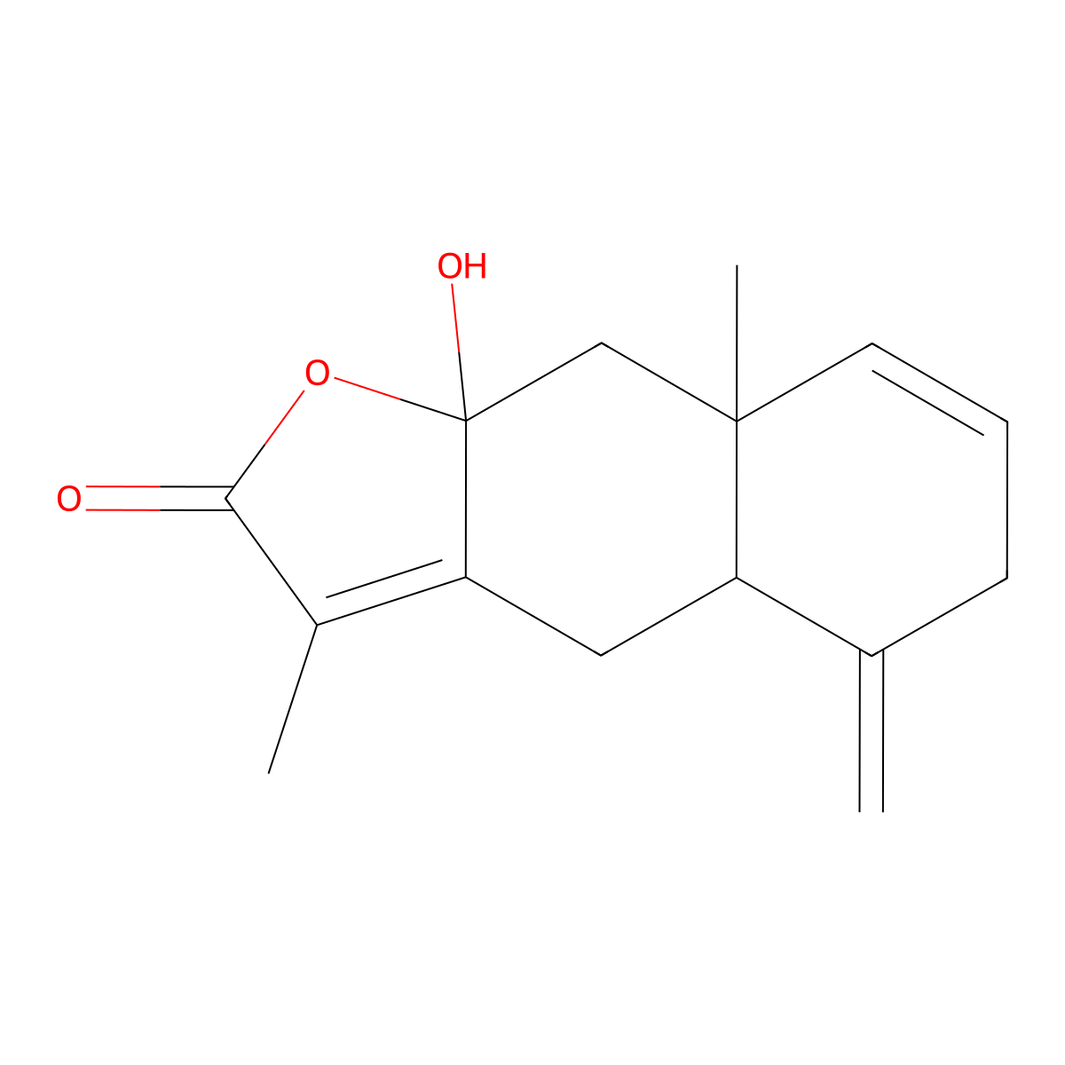 Hydroxylinderstrenolide molecular structure, CAS 20267-92-9