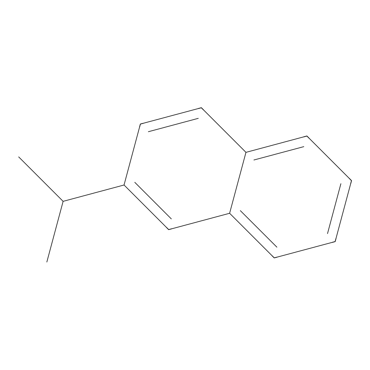 2-Isopropylnaphthalene molecular structure, CAS 2027-17-0