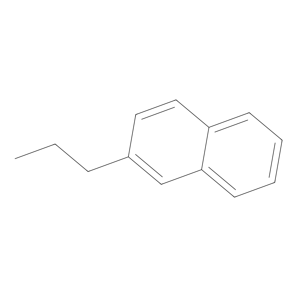 2-Propylnaphthalene molecular structure, CAS 2027-19-2