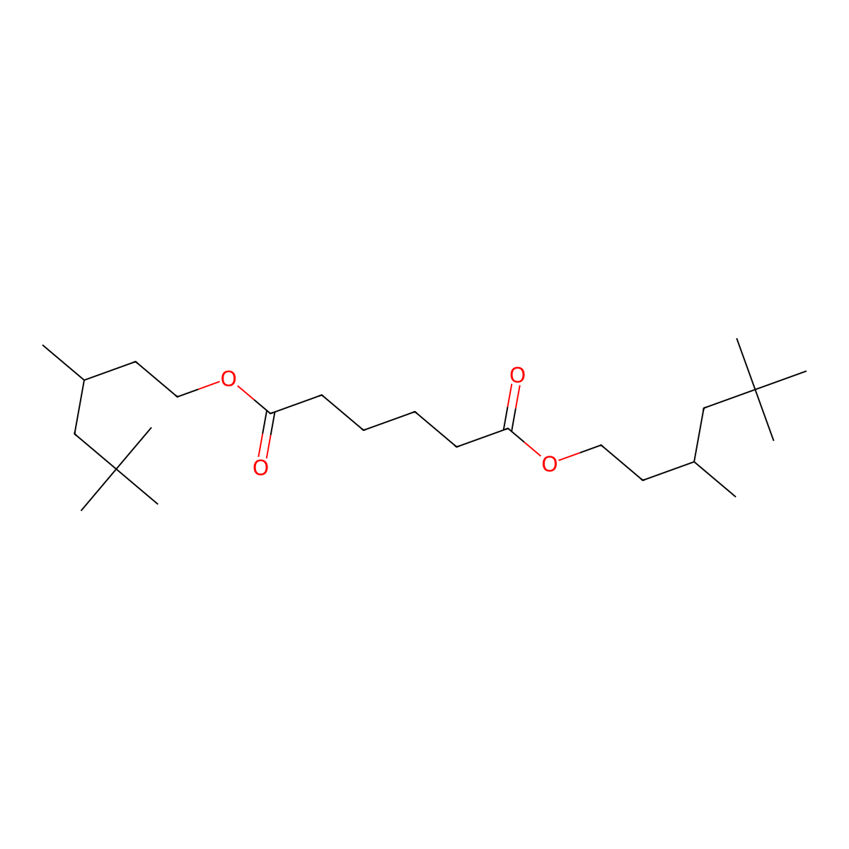 Bis(3,5,5-trimethylhexyl) adipate molecular structure, CAS 20270-50-2