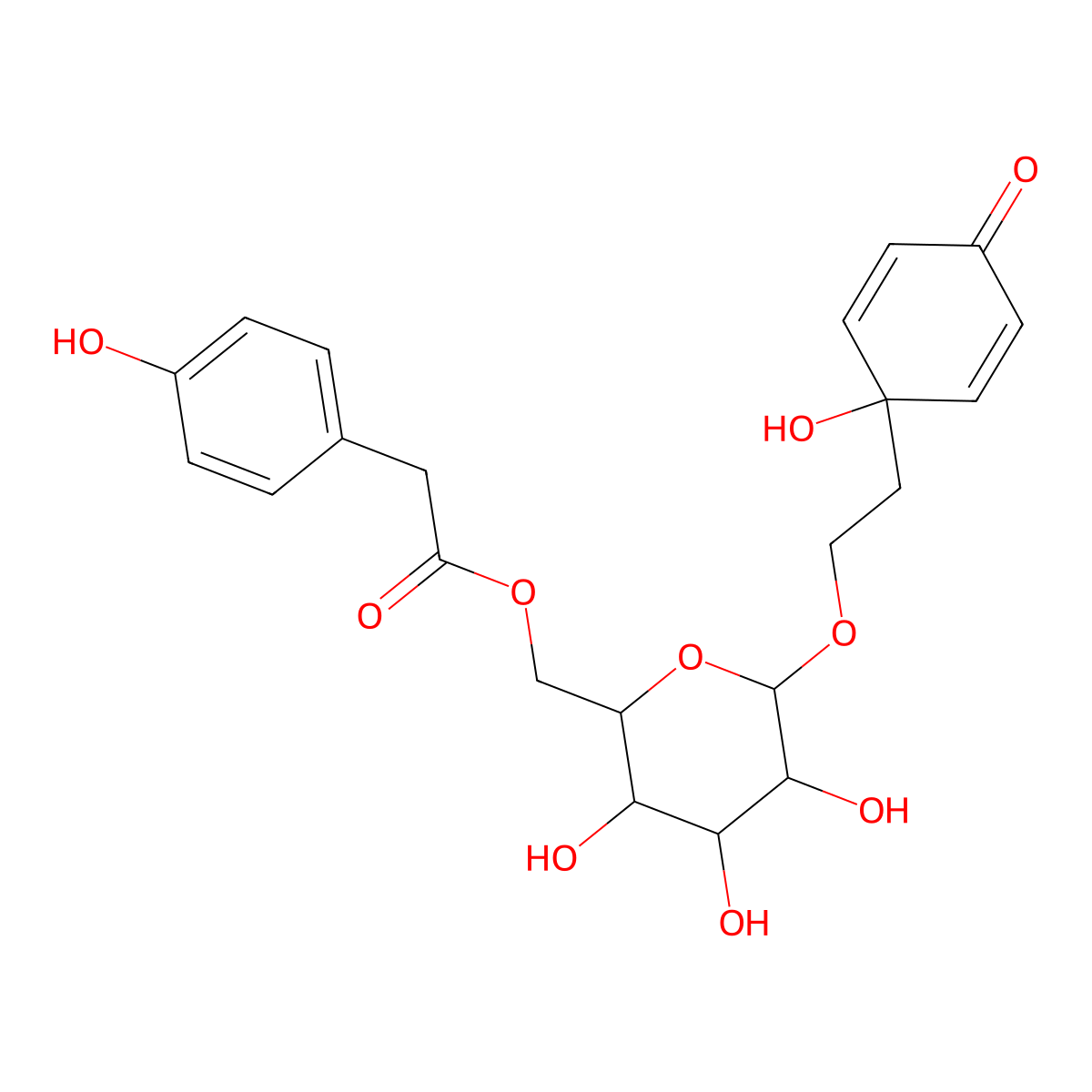 Forsythenside A molecular structure, CAS 202721-09-3