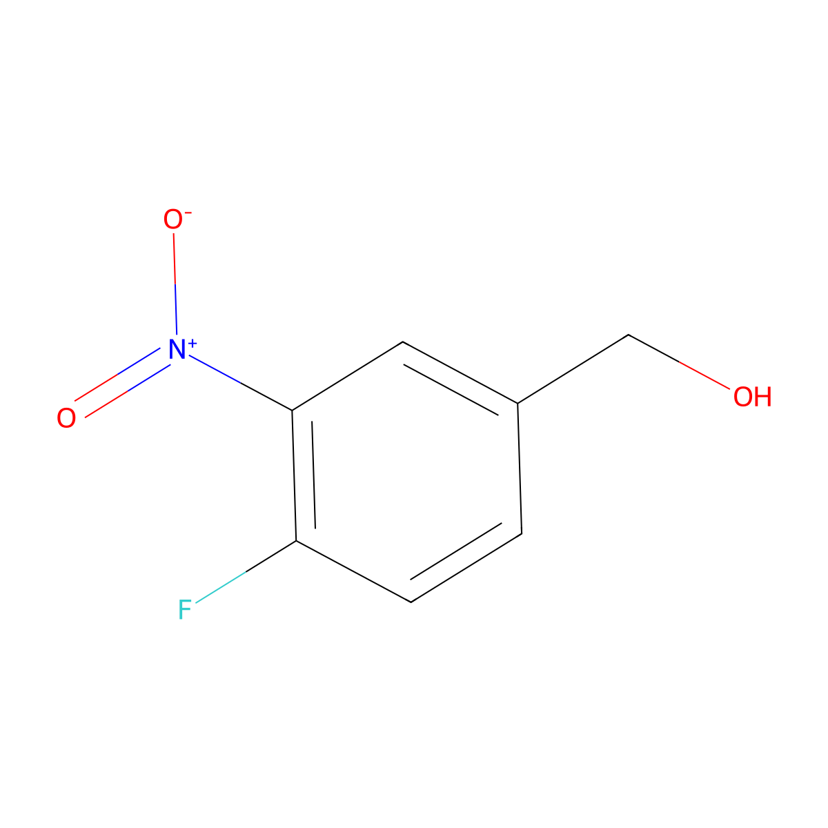 4-Fluoro-3-nitrobenzyl alcohol molecular structure, CAS 20274-69-5