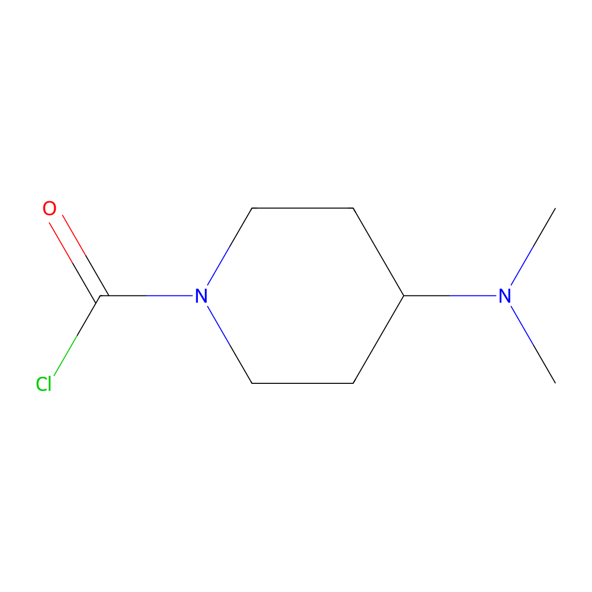 4-(Dimethylamino)piperidine-1-carbonyl chloride molecular structure, CAS 202741-87-5