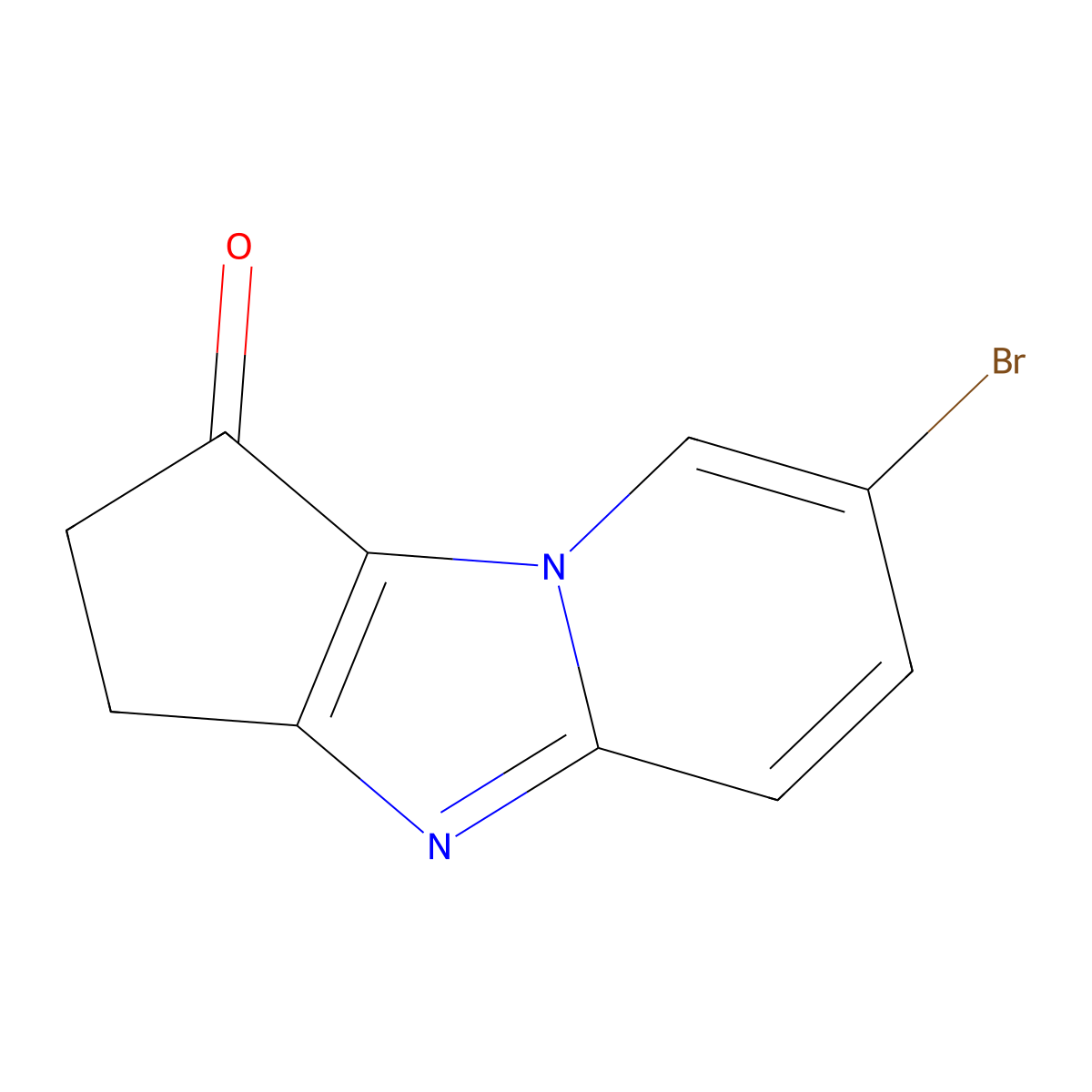 7-Bromo-2,3-dihydro-1H-cyclopenta[4,5]imidazo[1,2-A]pyridin-1-one molecular structure, CAS 2027494-25-1