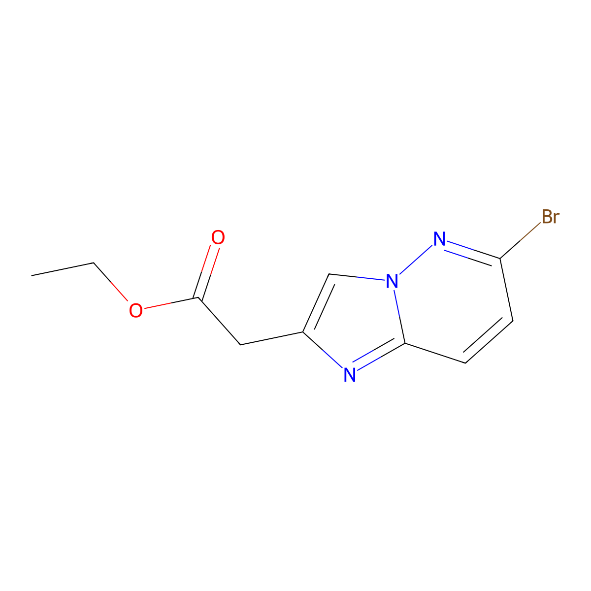 Ethyl 2-{6-bromoimidazo[1,2-b]pyridazin-2-yl}acetate molecular structure, CAS 2027495-69-6