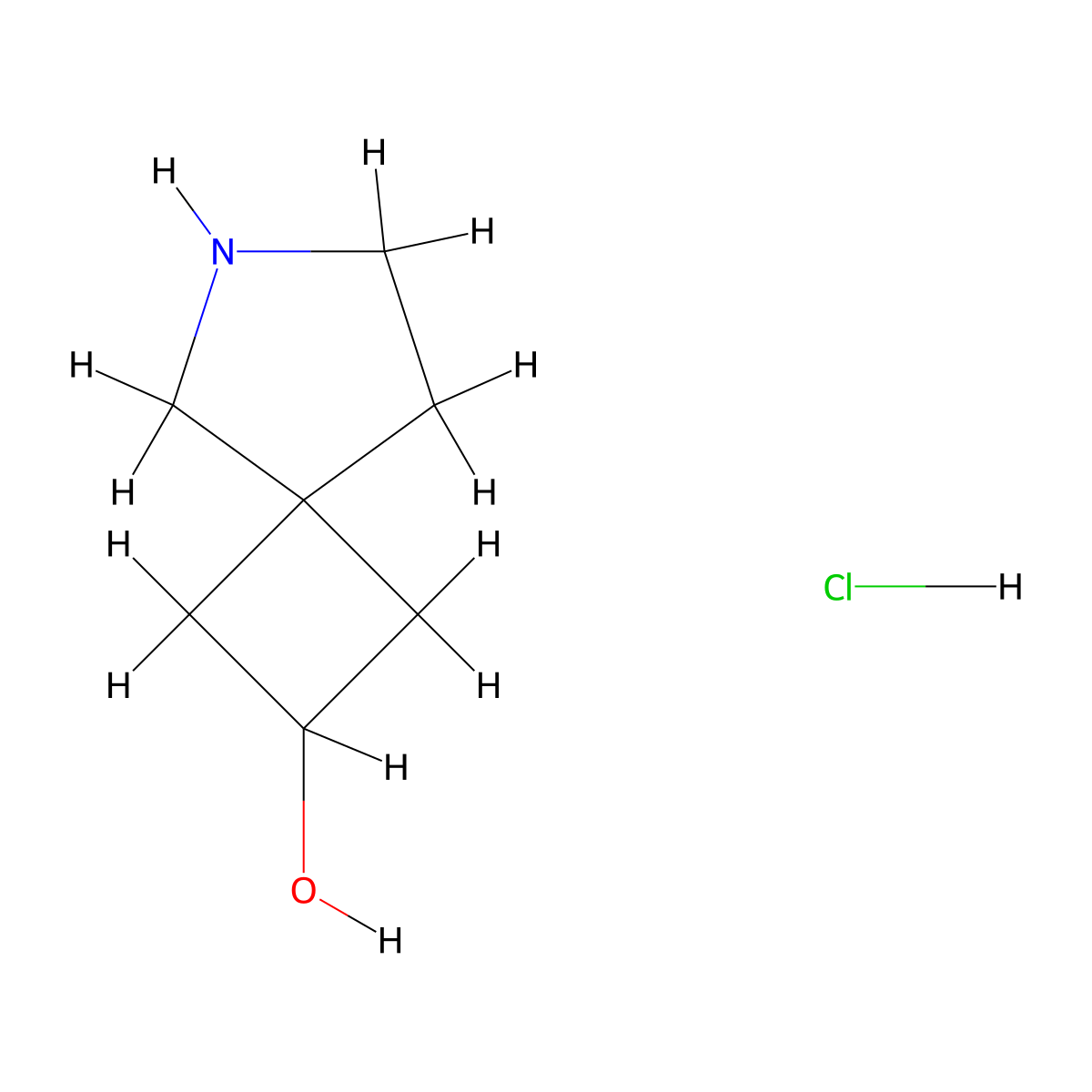 6-Azaspiro(3.4)octan-2-ol hydrochloride molecular structure, CAS 2027496-49-5