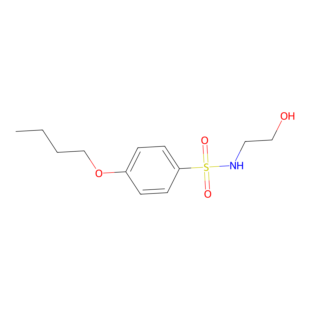 [(4-Butoxyphenyl)sulfonyl](2-hydroxyethyl)amine molecular structure, CAS 202750-94-5