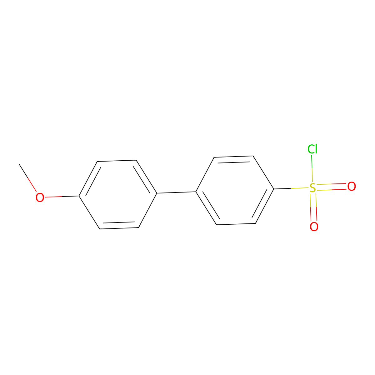 4'-Methoxybiphenyl-4-sulfonyl chloride molecular structure, CAS 202752-04-3