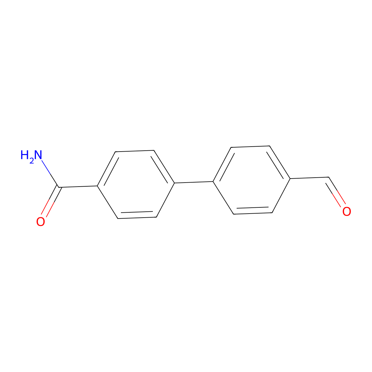 4-(4-Formylphenyl)benzamide molecular structure, CAS 2027534-68-3