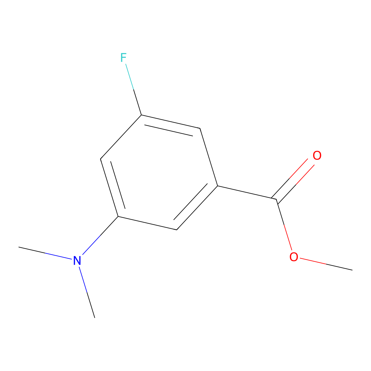 3-(Dimethylamino)-5-fluorobenzoic acid methyl ester molecular structure, CAS 2027537-24-0