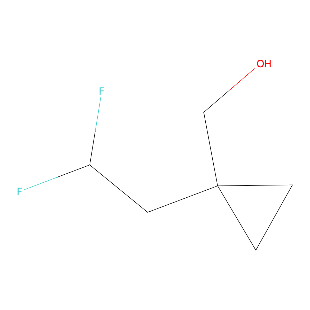 [1-(2,2-Difluoroethyl)cyclopropyl]methanol molecular structure, CAS 2027828-86-8