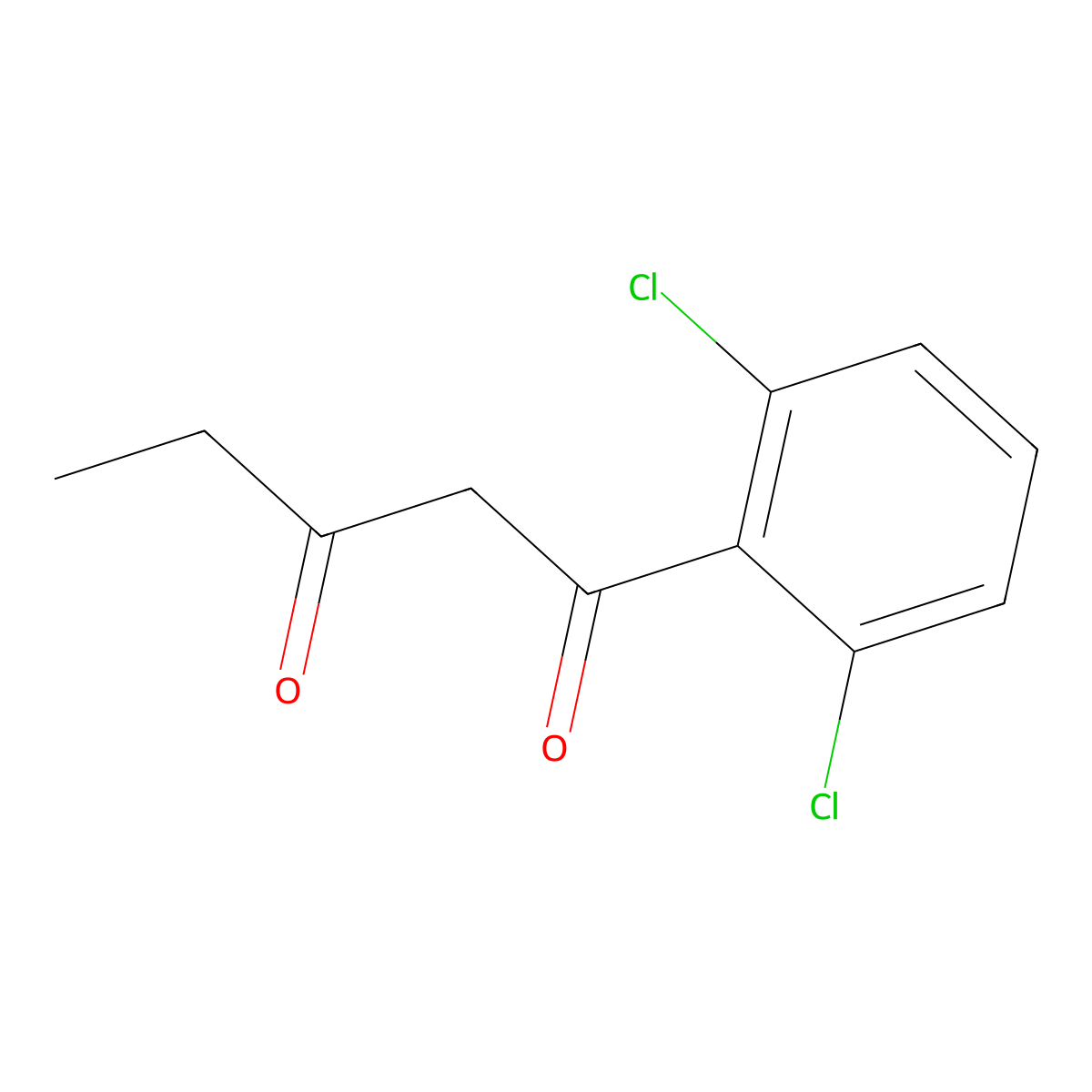 1-(2,6-Dichlorophenyl)pentane-1,3-dione molecular structure, CAS 2027880-44-8