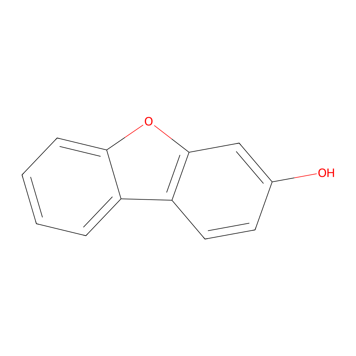 Dibenzofuran-3-ol molecular structure, CAS 20279-16-7