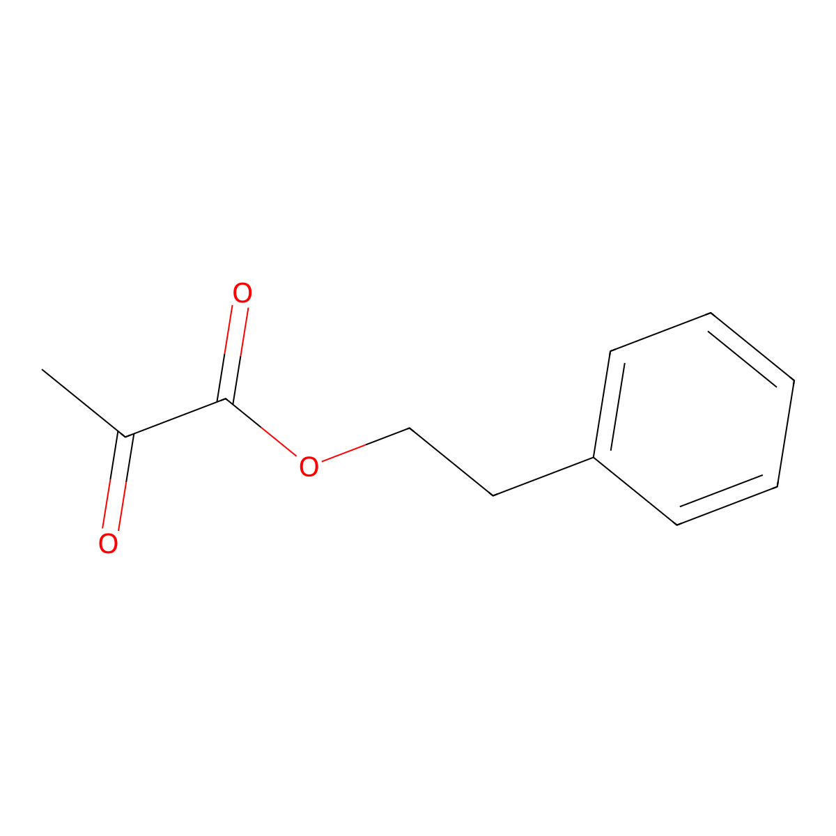 Phenethyl pyruvate molecular structure, CAS 20279-47-4