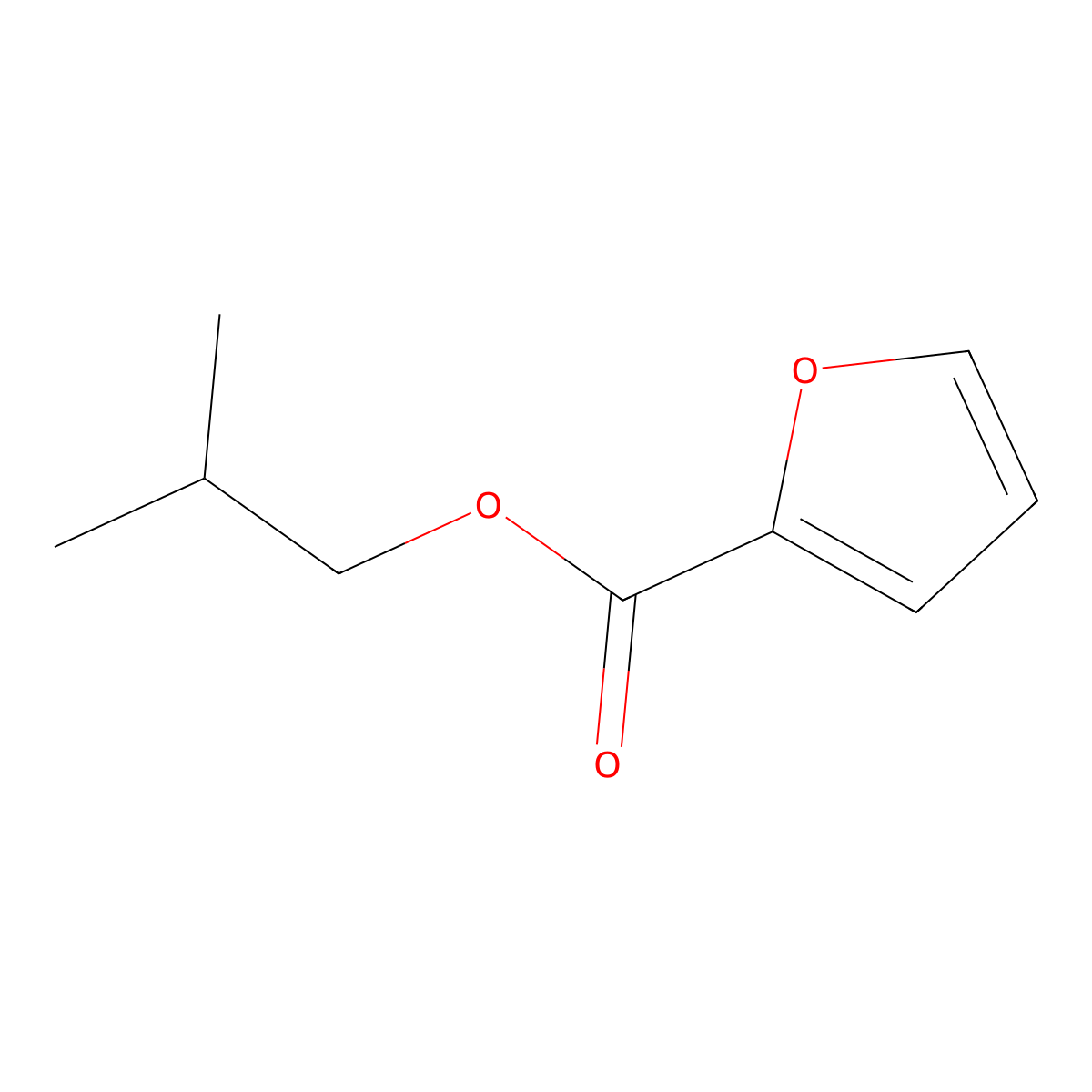 2-Methylpropyl 2-furancarboxylate molecular structure, CAS 20279-53-2