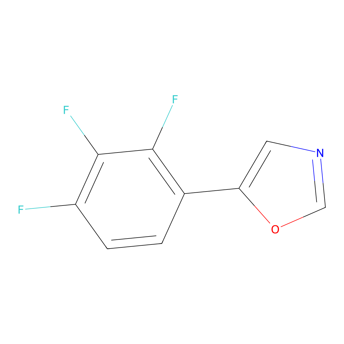5-(2,3,4-Trifluorophenyl)oxazole molecular structure, CAS 2027954-77-2