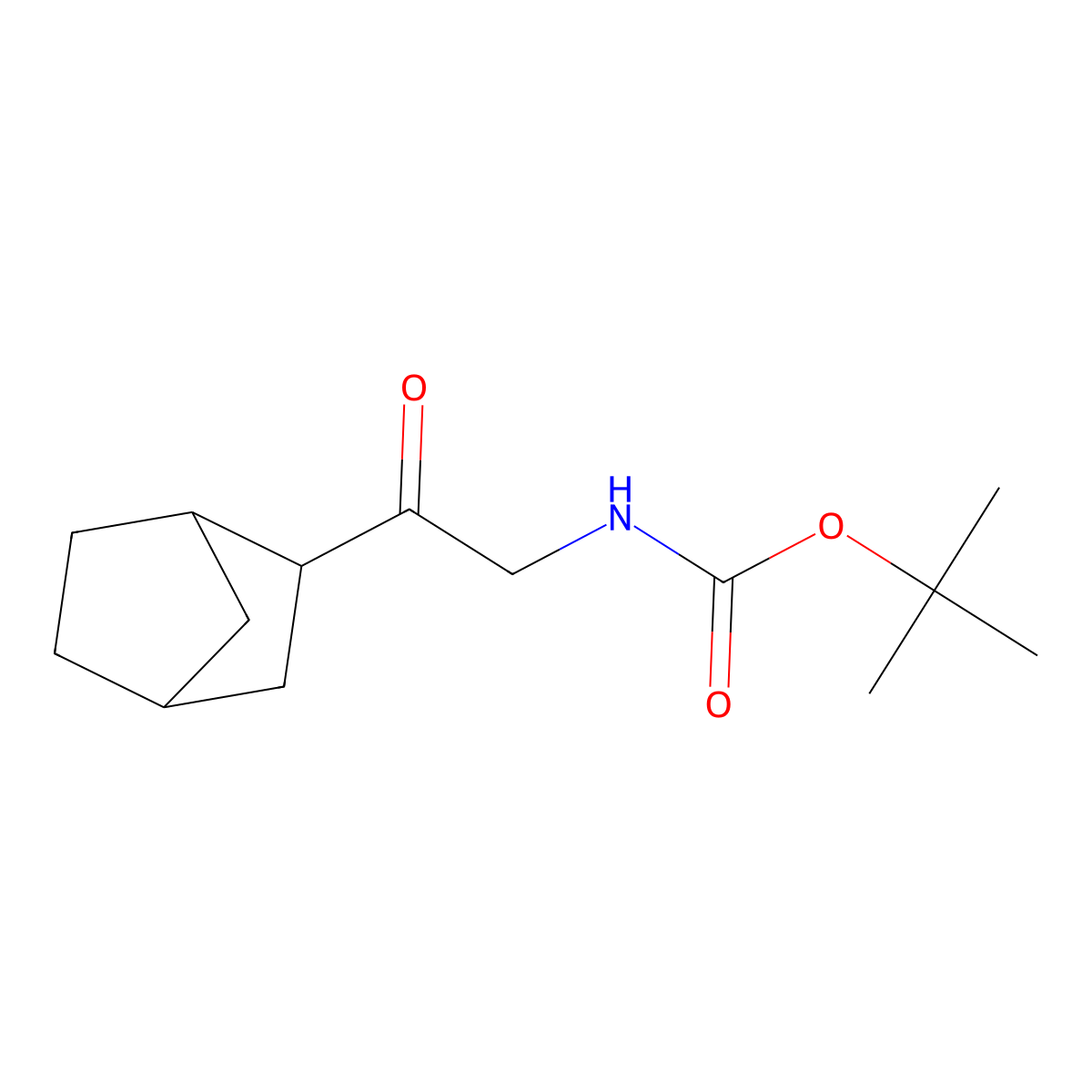 tert-butyl N-(2-{bicyclo[2.2.1]heptan-2-yl}-2-oxoethyl)carbamate molecular structure, CAS 2027958-10-5