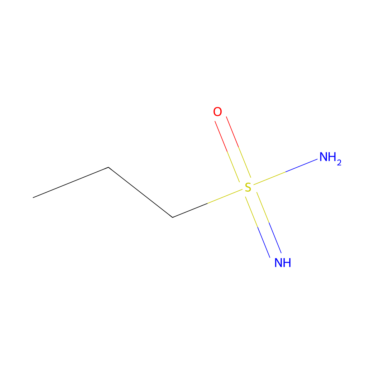 Propane-1-sulfonoimidamide molecular structure, CAS 2027969-93-1