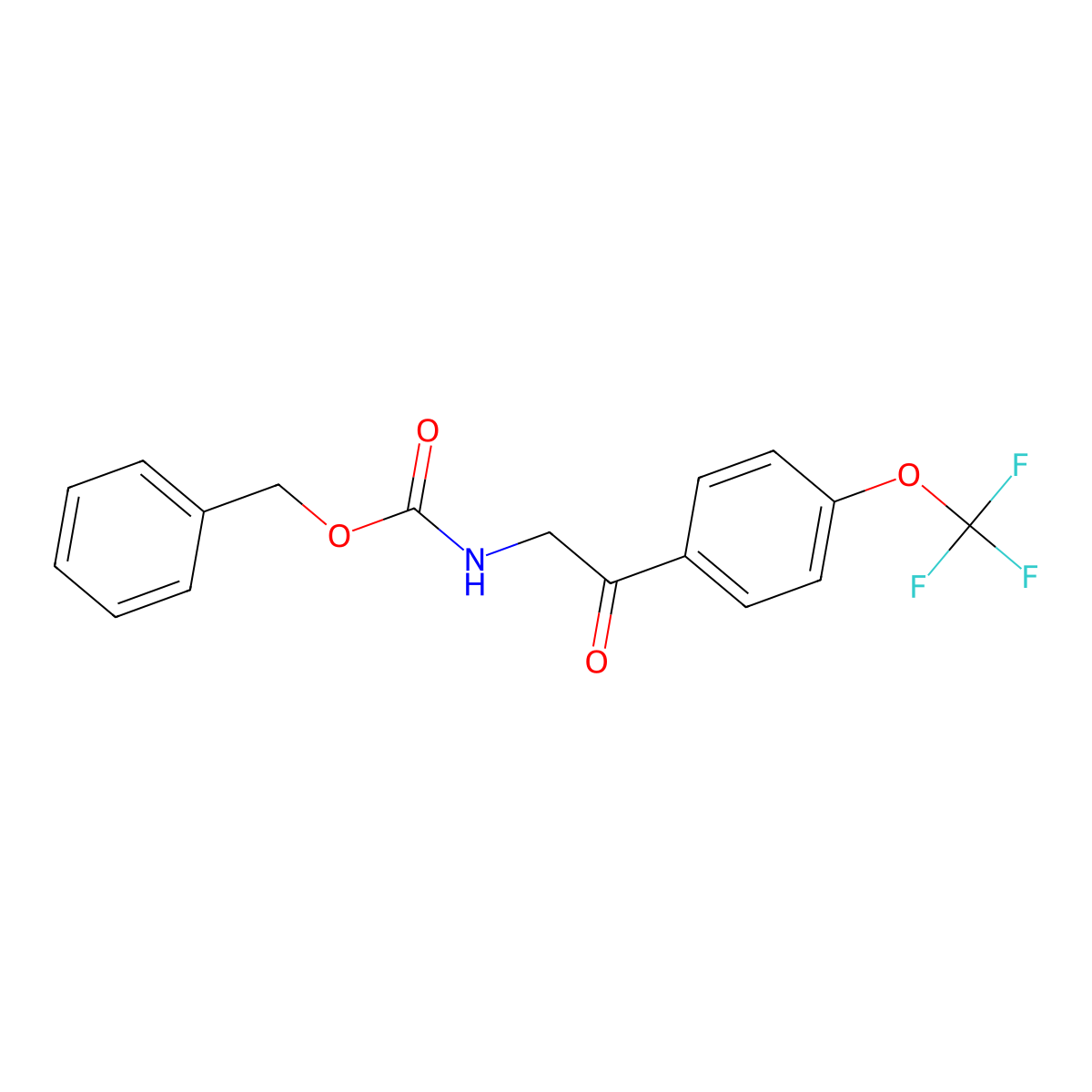 benzyl N-{2-oxo-2-[4-(trifluoromethoxy)phenyl]ethyl}carbamate molecular structure, CAS 2027988-79-8