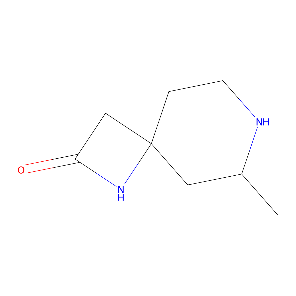 6-Methyl-1,7-diazaspiro[3.5]nonan-2-one molecular structure, CAS 2027996-42-3