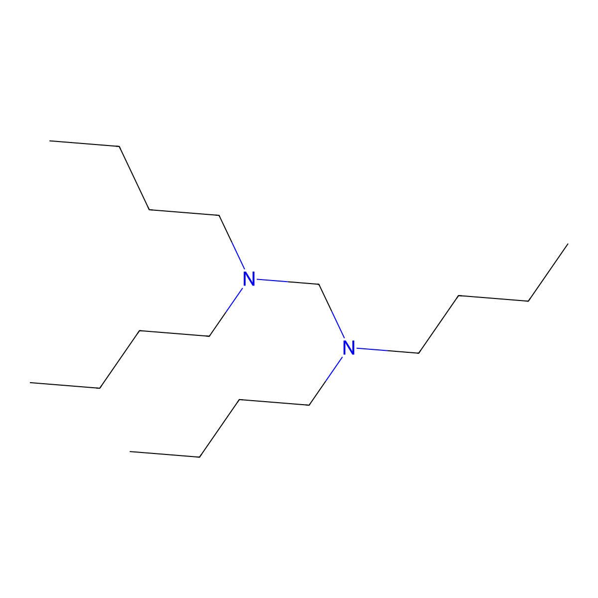 N,N,N',N'-Tetrabutylmethylenediamine molecular structure, CAS 20280-10-8