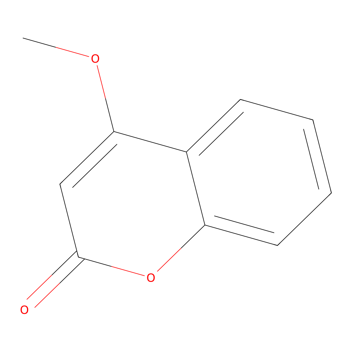 4-Methoxycourmarin molecular structure, CAS 20280-81-3