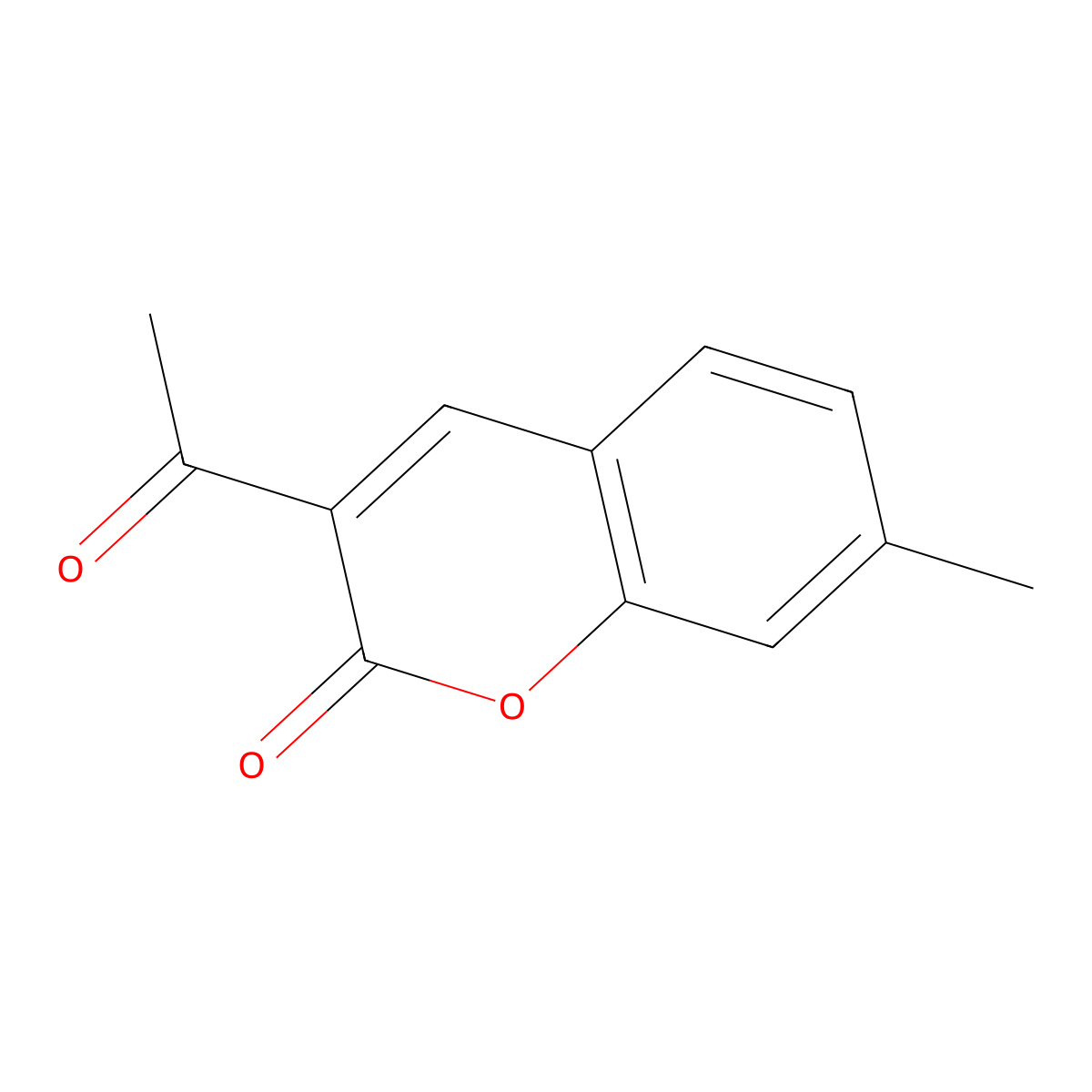 Coumarin, 3-acetyl-7-methyl- molecular structure, CAS 20280-93-7
