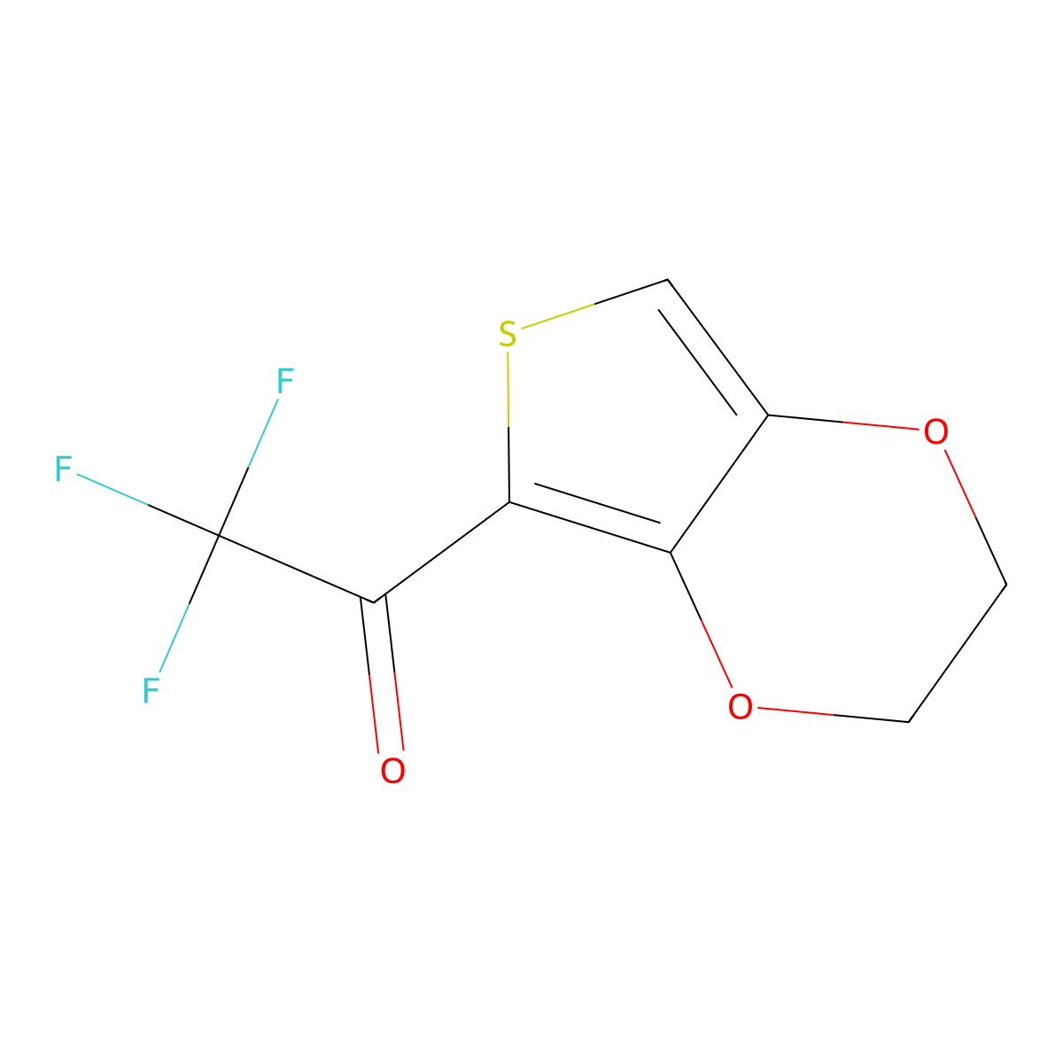 1-(2,3-Dihydrothieno[3,4-b][1,4]dioxin-5-yl)-2,2,2-trifluoroethanone molecular structure, CAS 2028004-08-0
