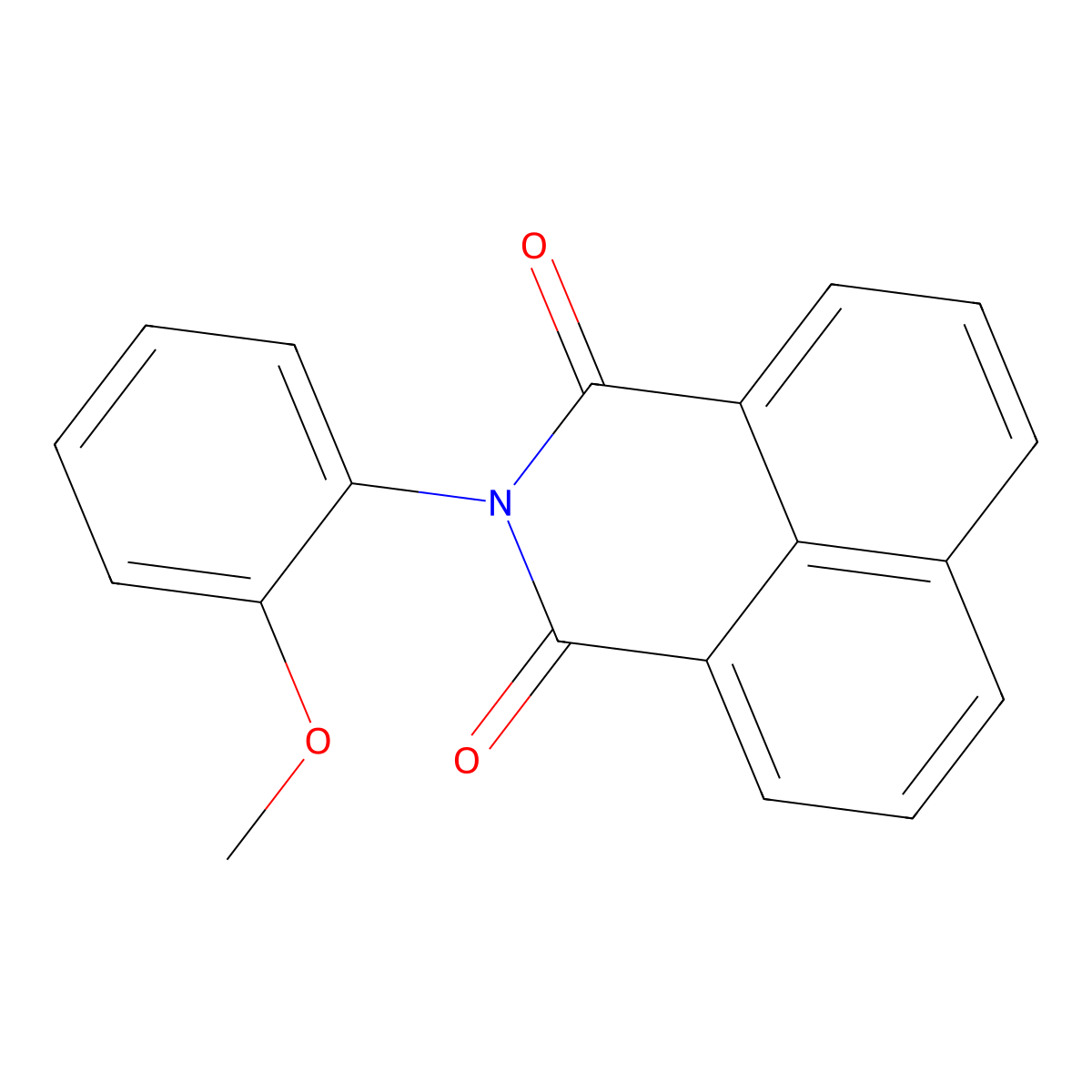 2-(2-Methoxy-phenyl)-benzo[de]isoquinoline-1,3-dione molecular structure, CAS 202805-09-2
