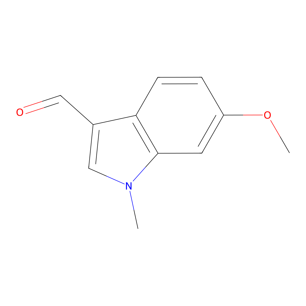 6-Methoxy-1-methyl-1H-indole-3-carbaldehyde molecular structure, CAS 202807-44-1