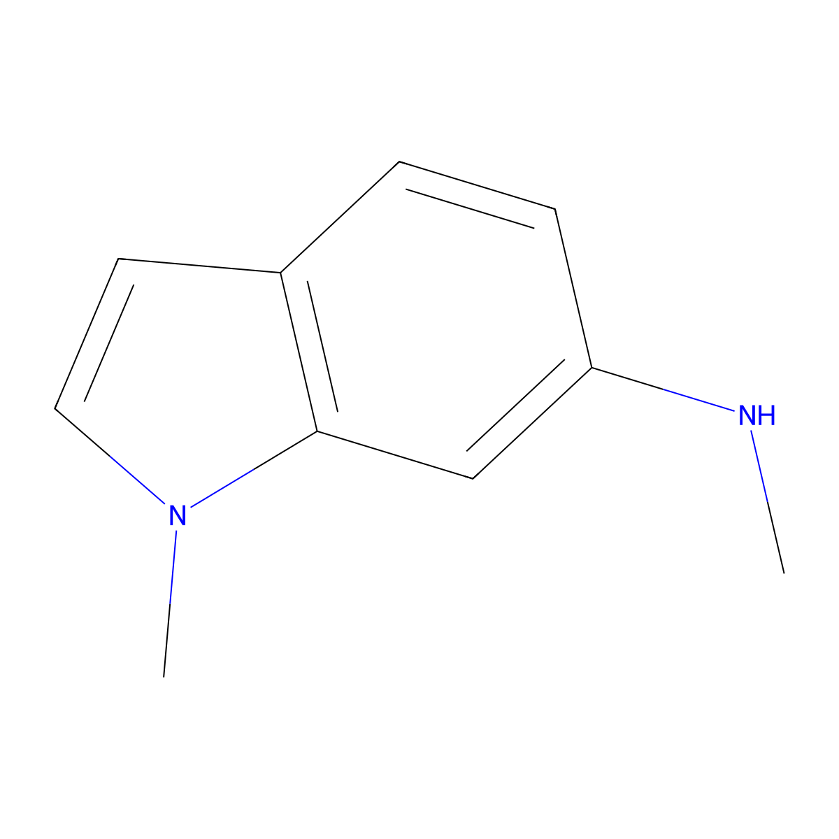 N,1-Dimethyl-1H-indol-6-amine molecular structure, CAS 202807-73-6