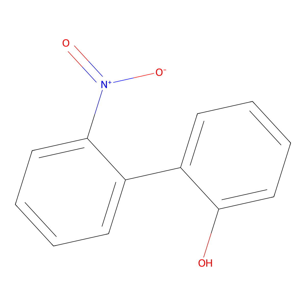 2-(2-Nitrophenyl)phenol molecular structure, CAS 20281-21-4