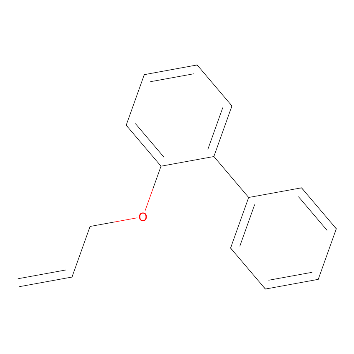 1,1'-Biphenyl, 2-(2-propenyloxy)- molecular structure, CAS 20281-39-4