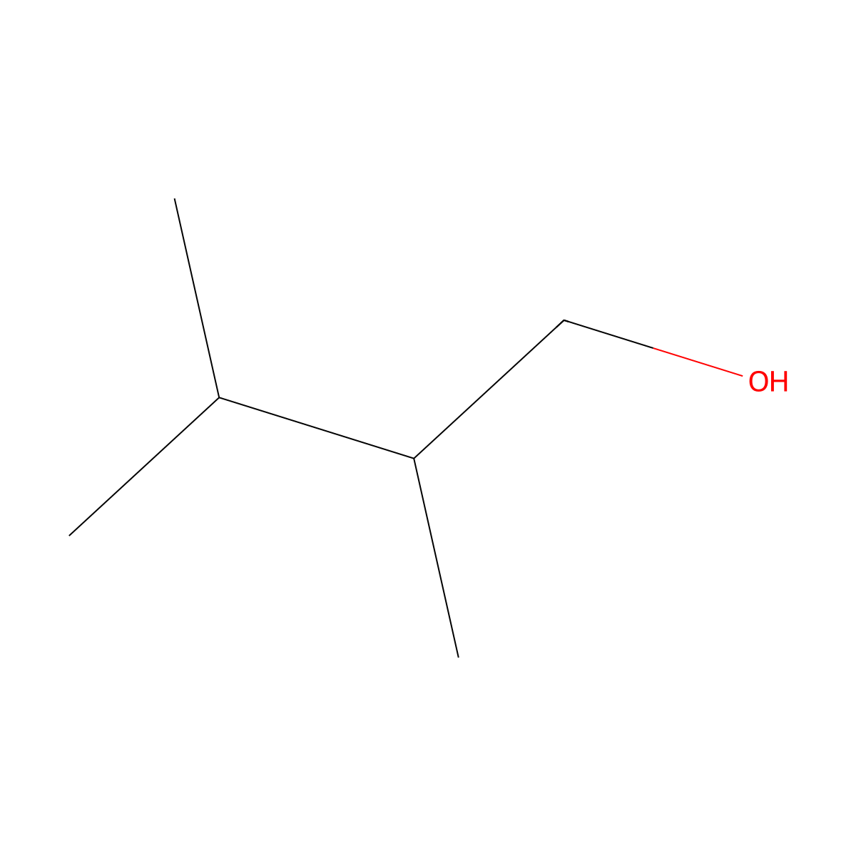 2,3-Dimethylbutan-1-ol molecular structure, CAS 20281-85-0