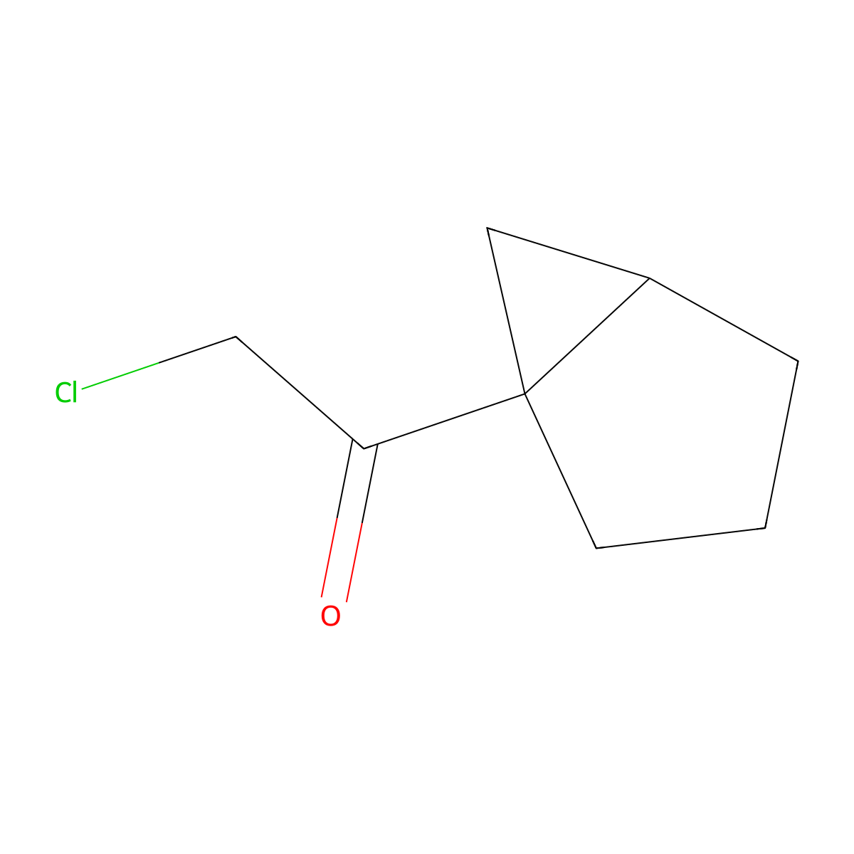 1-(Bicyclo(3.1.0)hexan-1-yl)-2-chloroethan-1-one molecular structure, CAS 2028121-68-6