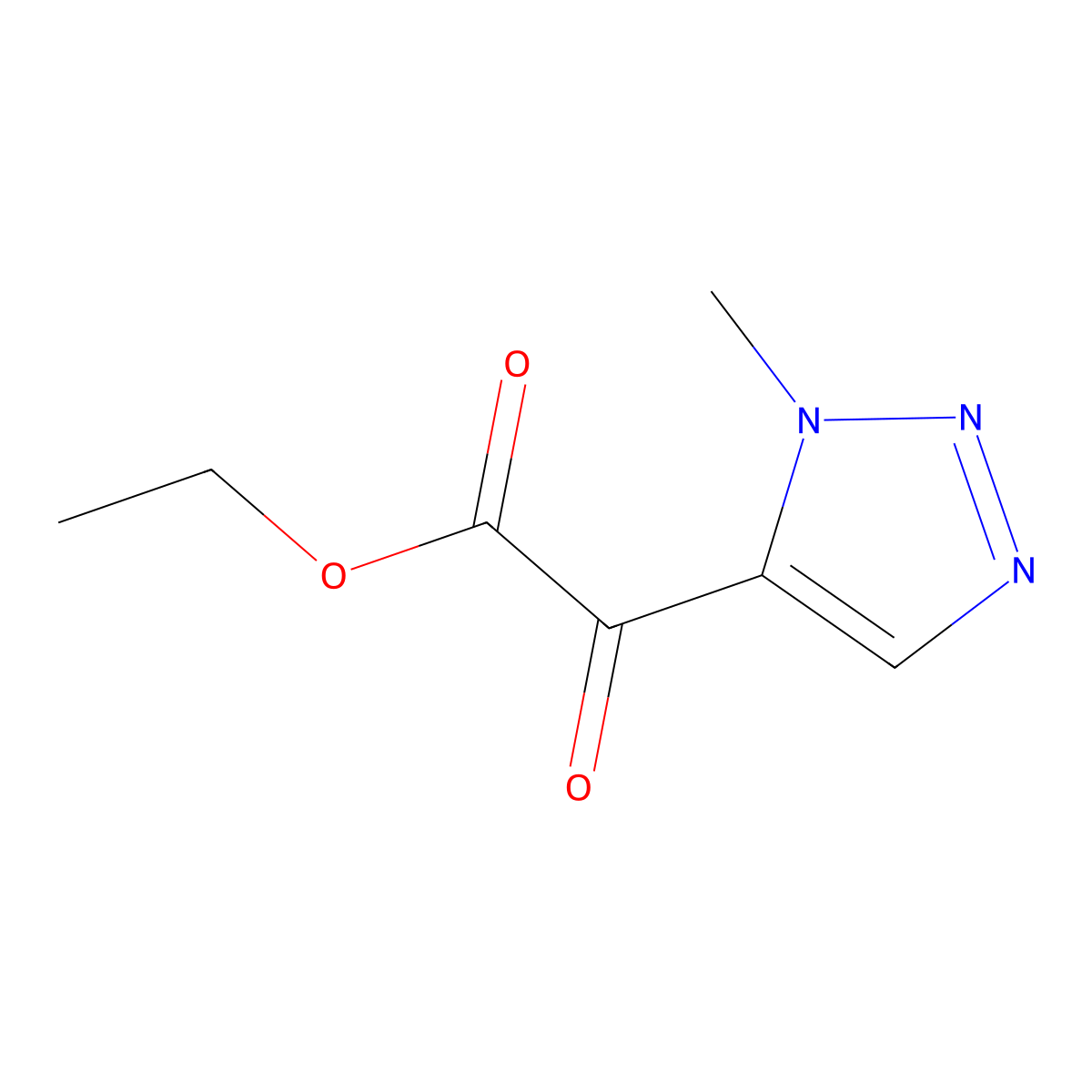 ethyl 2-(1-methyl-1H-1,2,3-triazol-5-yl)-2-oxoacetate molecular structure, CAS 2028179-65-7