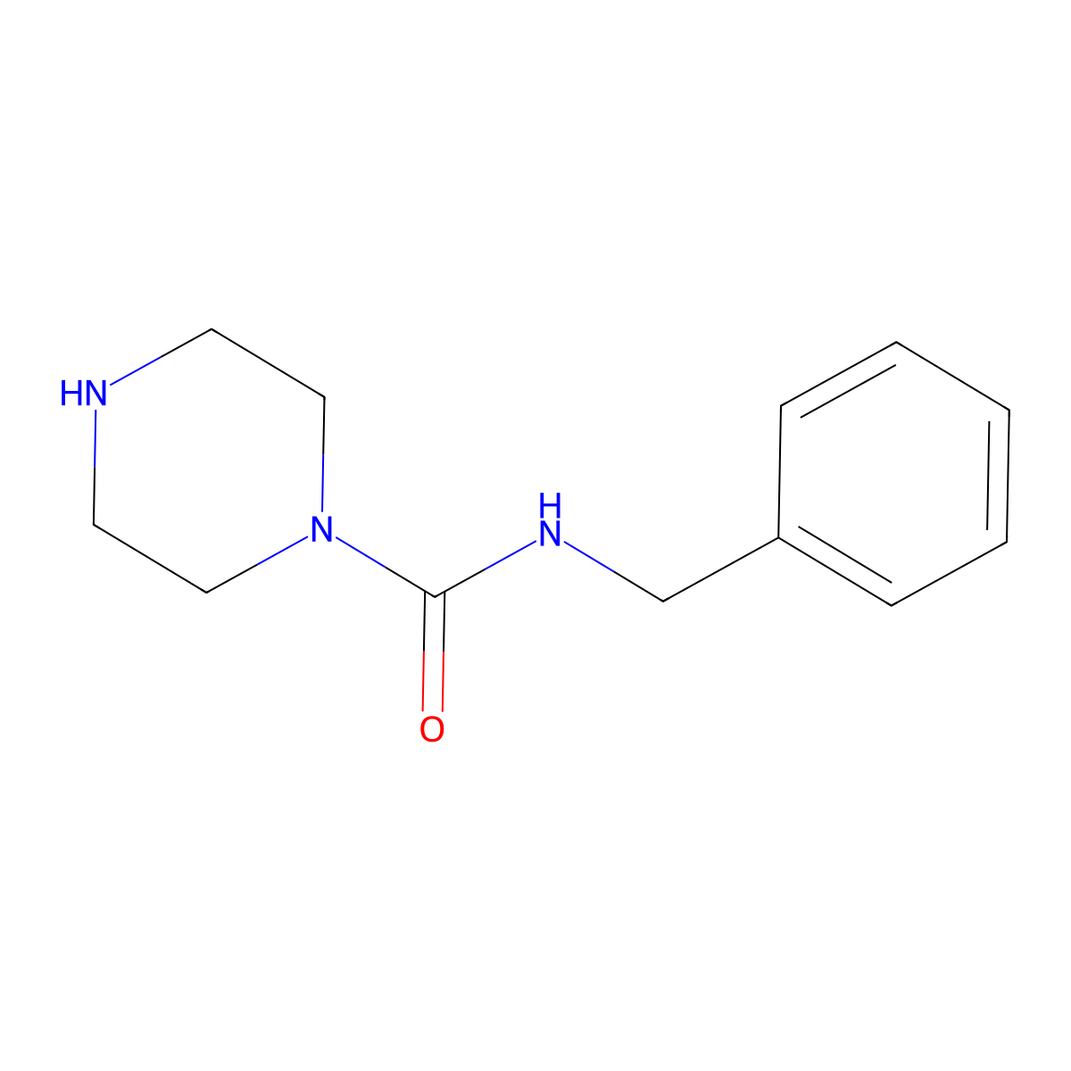 N-benzylpiperazine-1-carboxamide molecular structure, CAS 202819-47-4