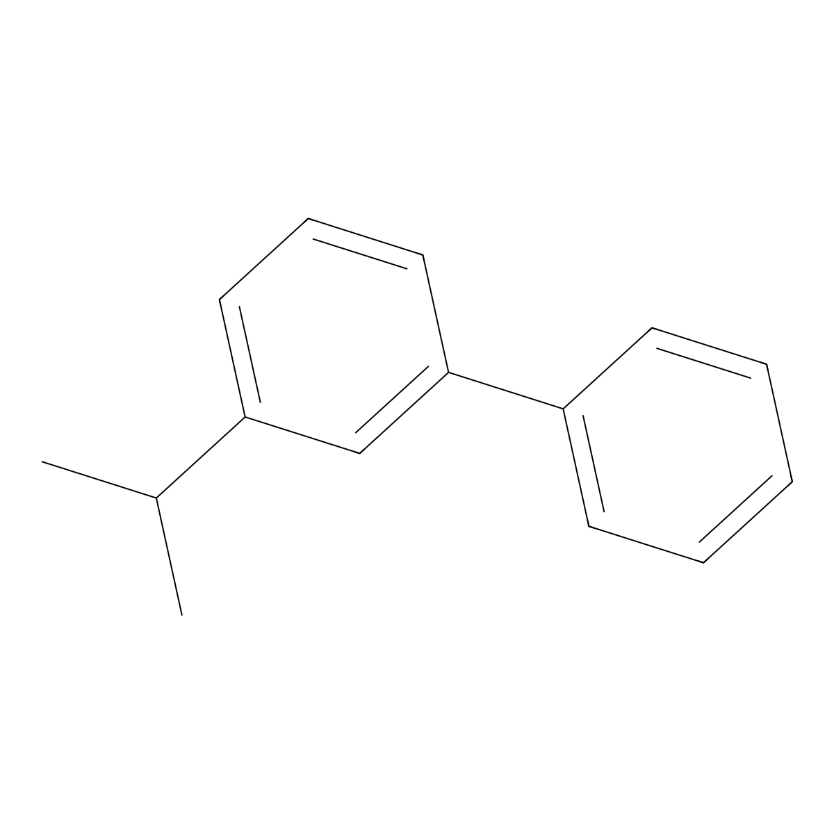 3-Isopropylbiphenyl molecular structure, CAS 20282-30-8