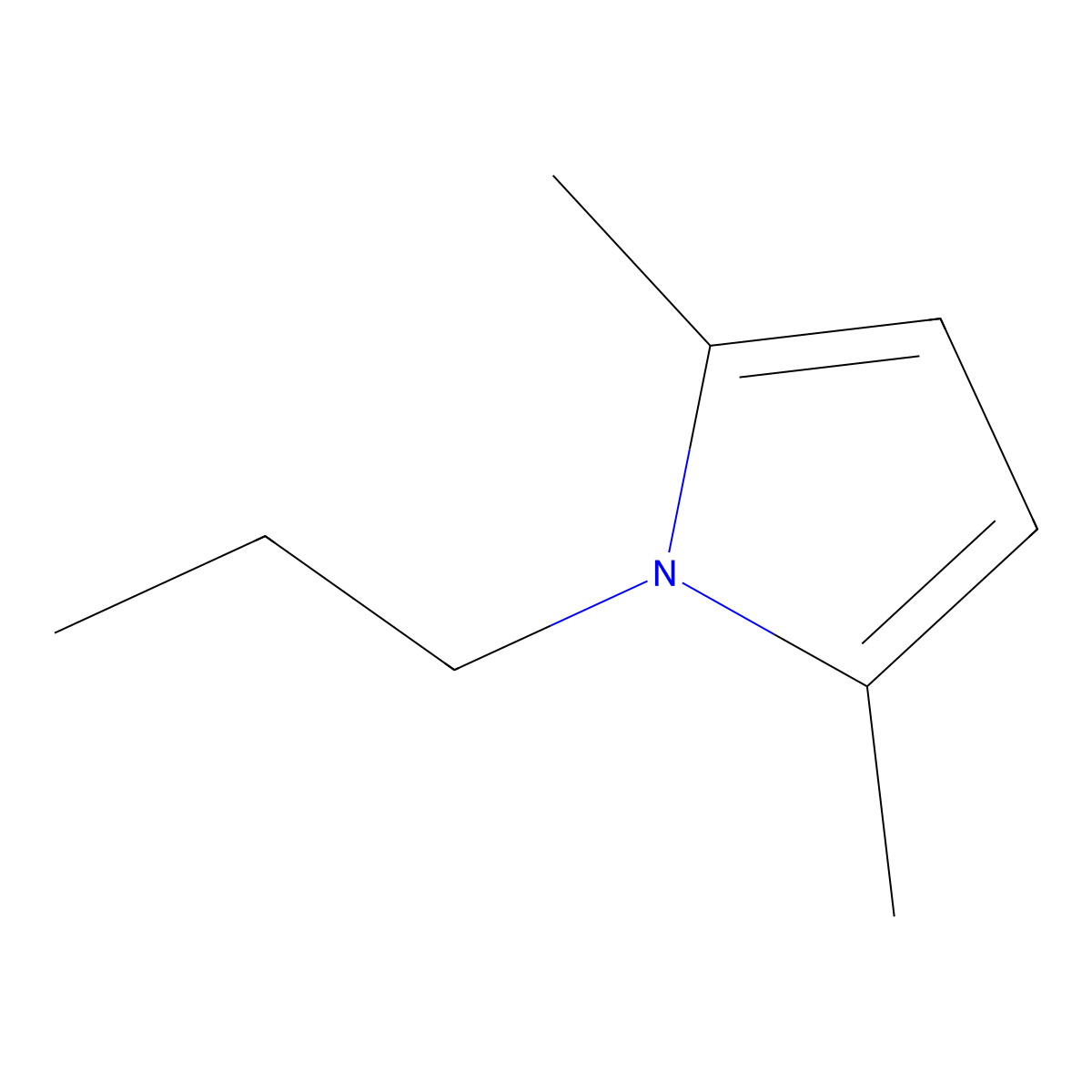 2,5-Dimethyl-1-propyl-1H-pyrrole molecular structure, CAS 20282-39-7