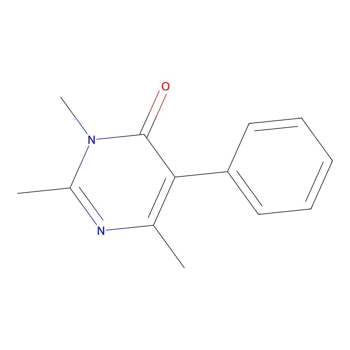 2,3,6-trimethyl-5-phenylpyrimidin-4(3H)-one molecular structure, CAS 202820-41-5