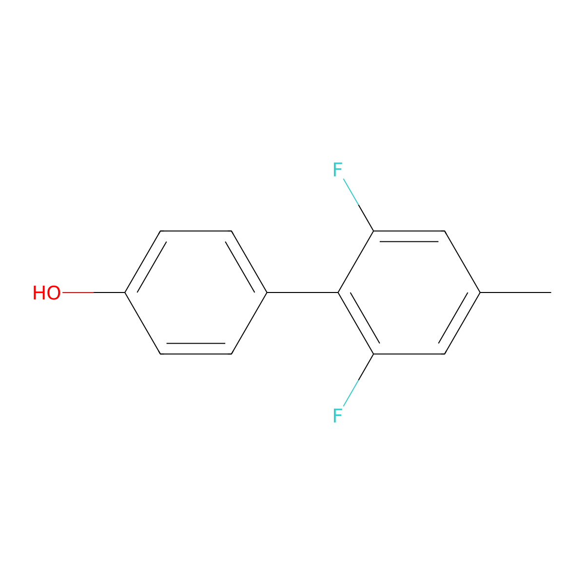 2',6'-Difluoro-4'-methyl[1,1'-biphenyl]-4-ol molecular structure, CAS 2028226-61-9